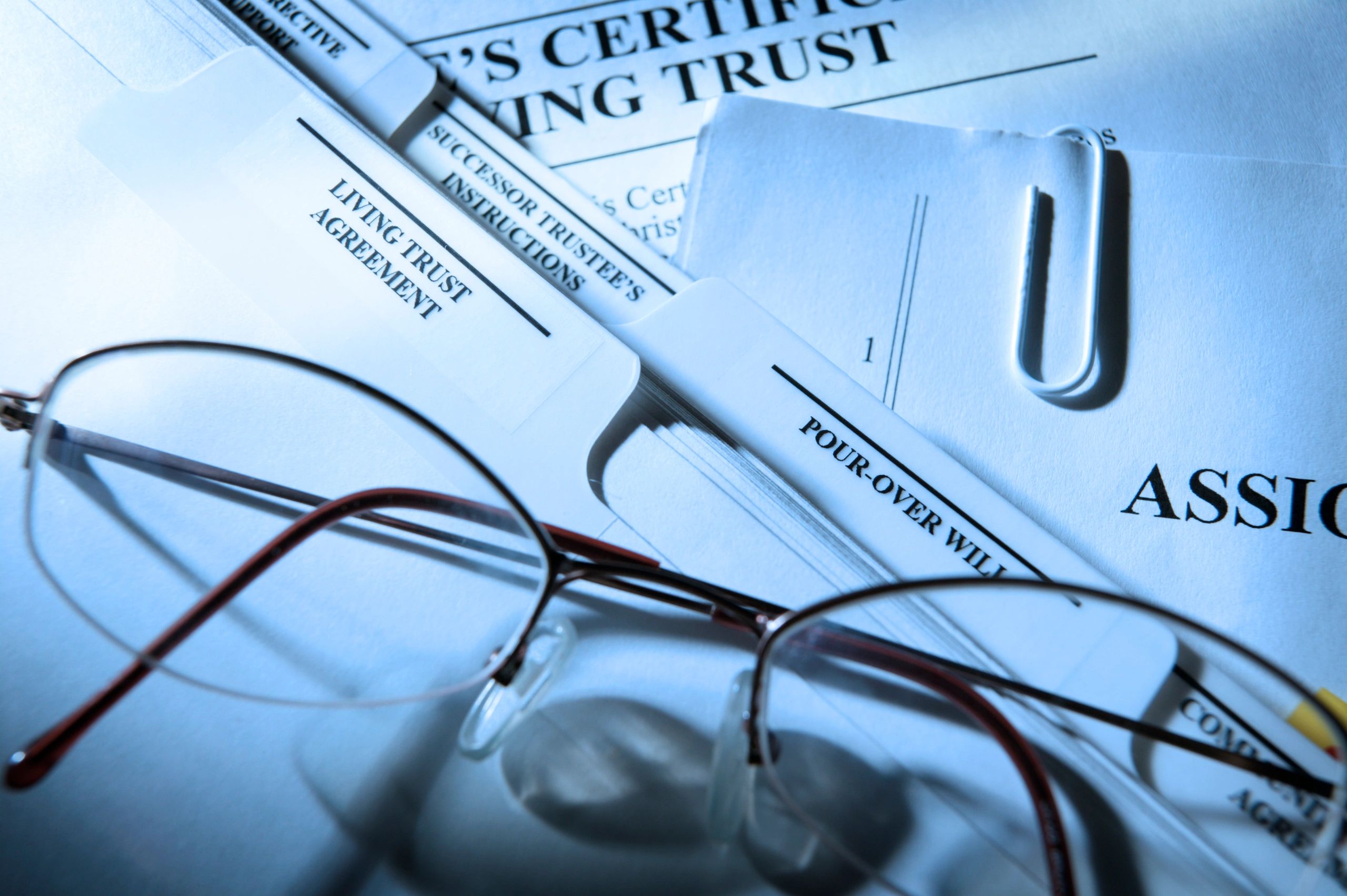 Retirement planning documents on a table